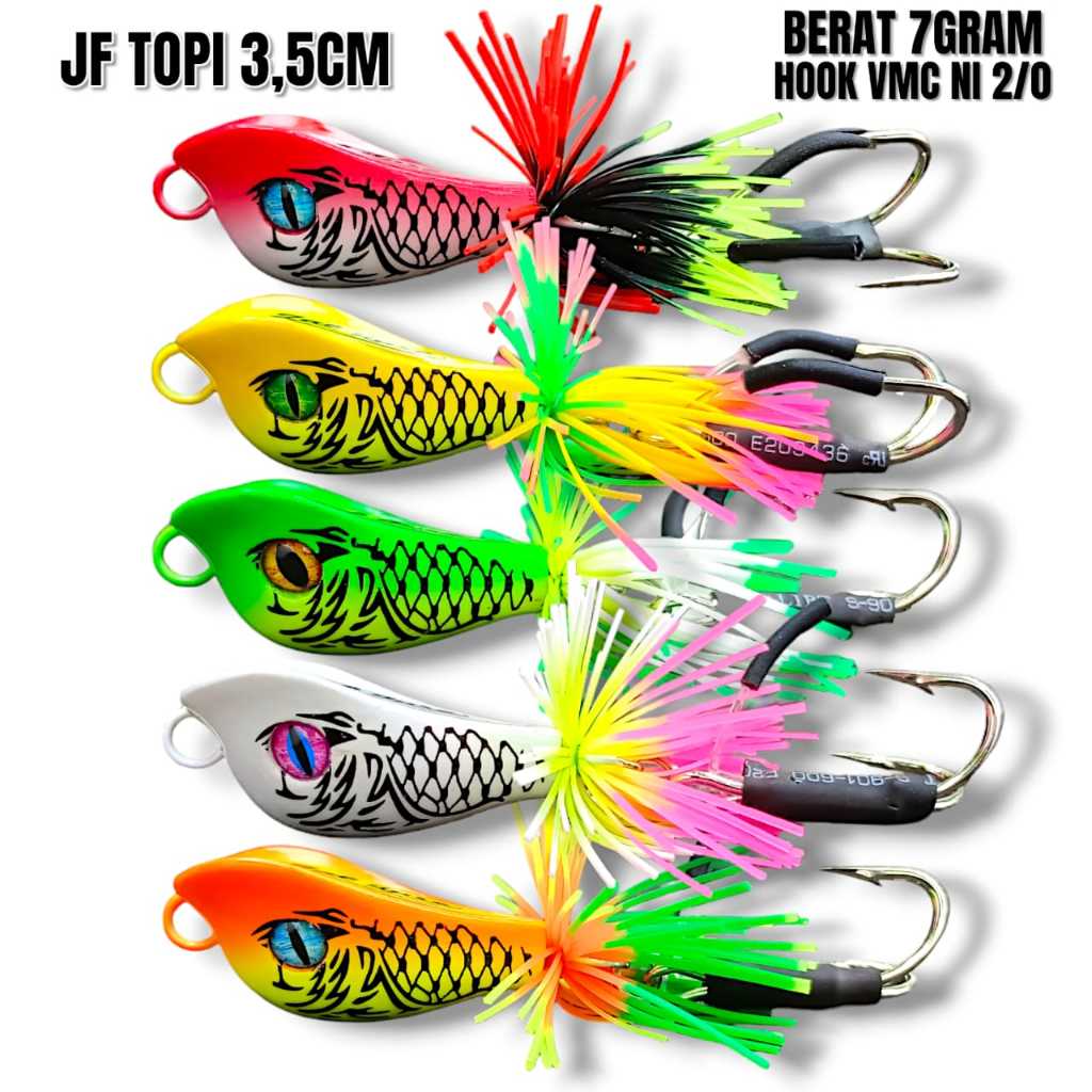 JUMP FROG TOPI ZALLURE UKURAN 3,5CM