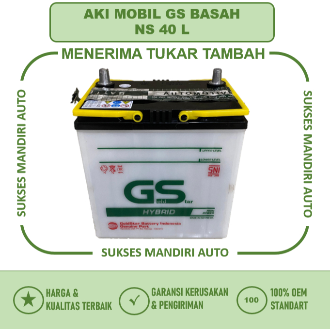Aki Mobil Brio GS NS 40L
