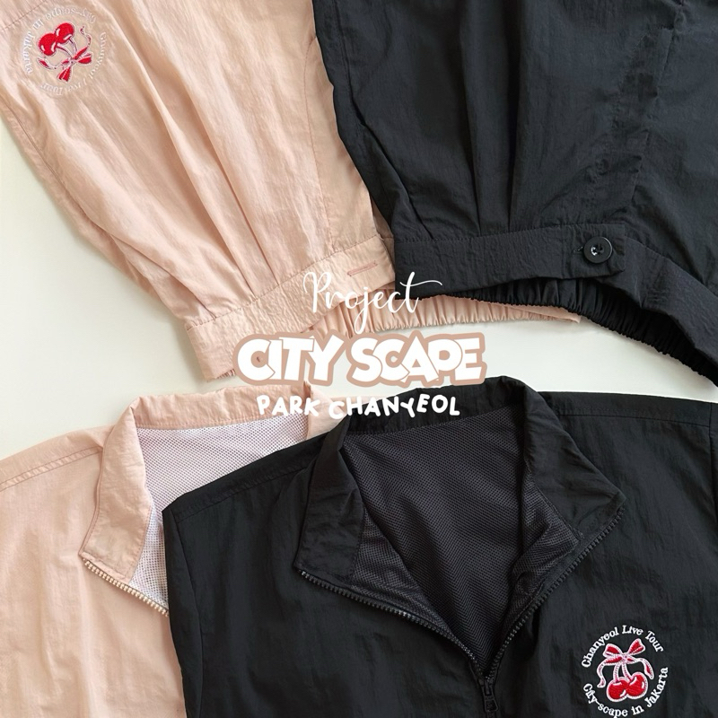 (SET perasut) jacket city scape chanyeol