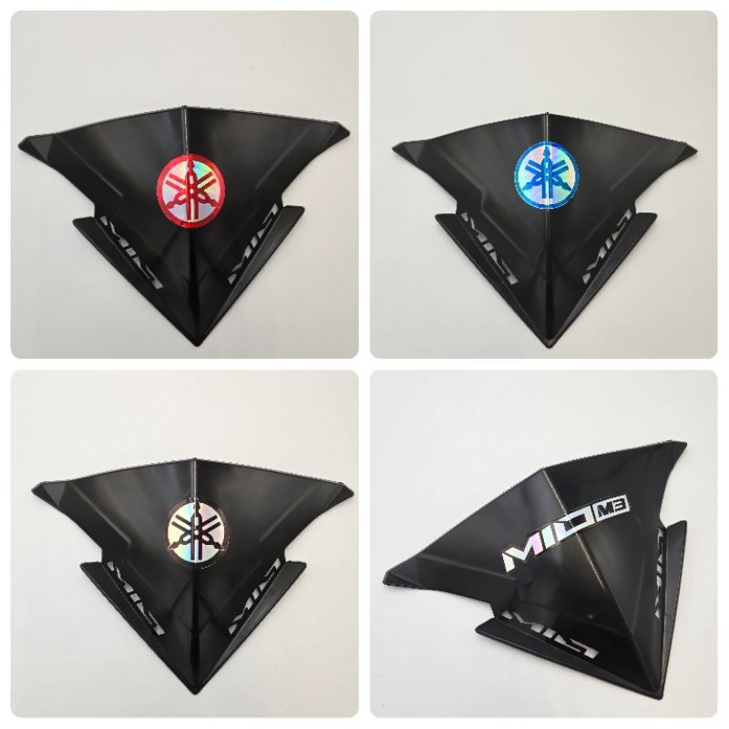 Visor Mio M3 Hitam Plus Stiker Hologram - Visor Mio M3 - Mio Z - Mio 125
