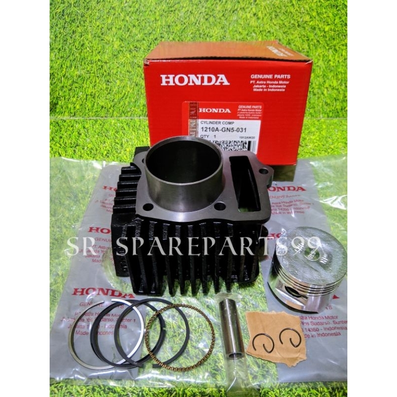 Blok seher Cilynder komplit isi piston asli Honda Grand / Supra lama / Win / Prima / Astrea Star -GN