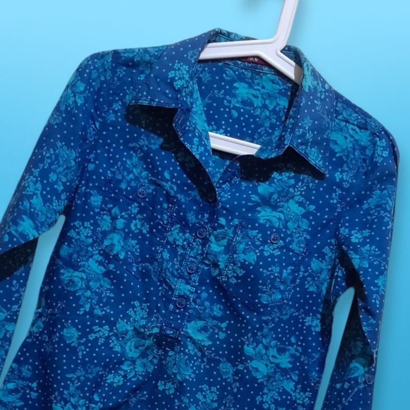 ATASAN WANITA AKO (BIRU TUA KEMBANG)