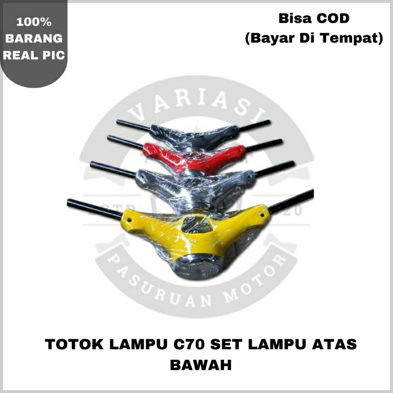 BATOK KEPALA C70, TOTOK LAMPU C70 SET ATAS BAWAH