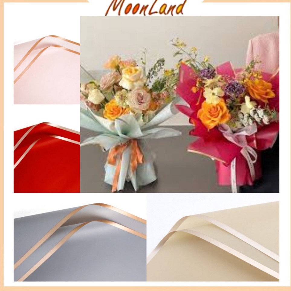 

Pasti Hemat Kertas Cellophane Kertas Buket Bunga Gold Frame Flower Wrapping Paper Celophane untuk Snack Uang PER PACK