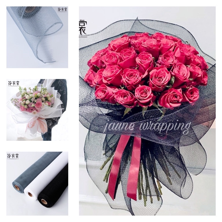 

Sedang Ramai 1ROLL1YARD JLL Kertas Jaring Buket Bunga Flower Wrapping Paper