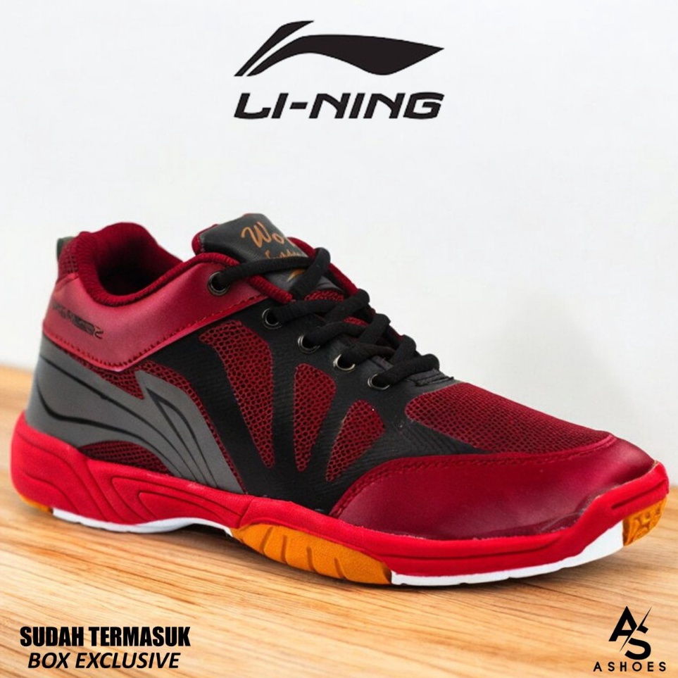 Grosir Terkini  Sepatu Badminton Lining Saga Original Sepatu Olahraga Bulutangkis Pria Wanita Free K