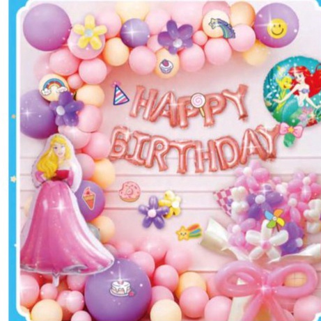 

Model Update Dekorasi Set Foil Paket Dekorasi Ulang Tahun L915 Princes Pink
