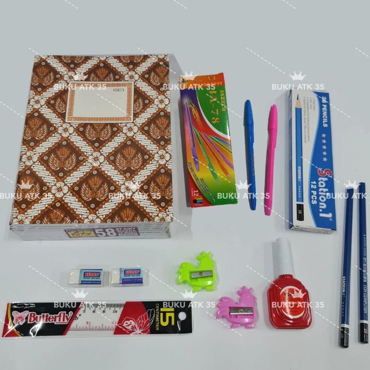 

Hot Now PROMO MURAH Paket Alat Tulis Set LENGKAP buku KIKY 58