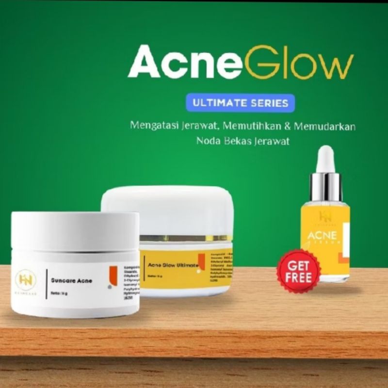 Hn Skincare Cream Paket Acne Glow / Cream Hn Skincare Mengatasi Jerawat dan kulit kusam