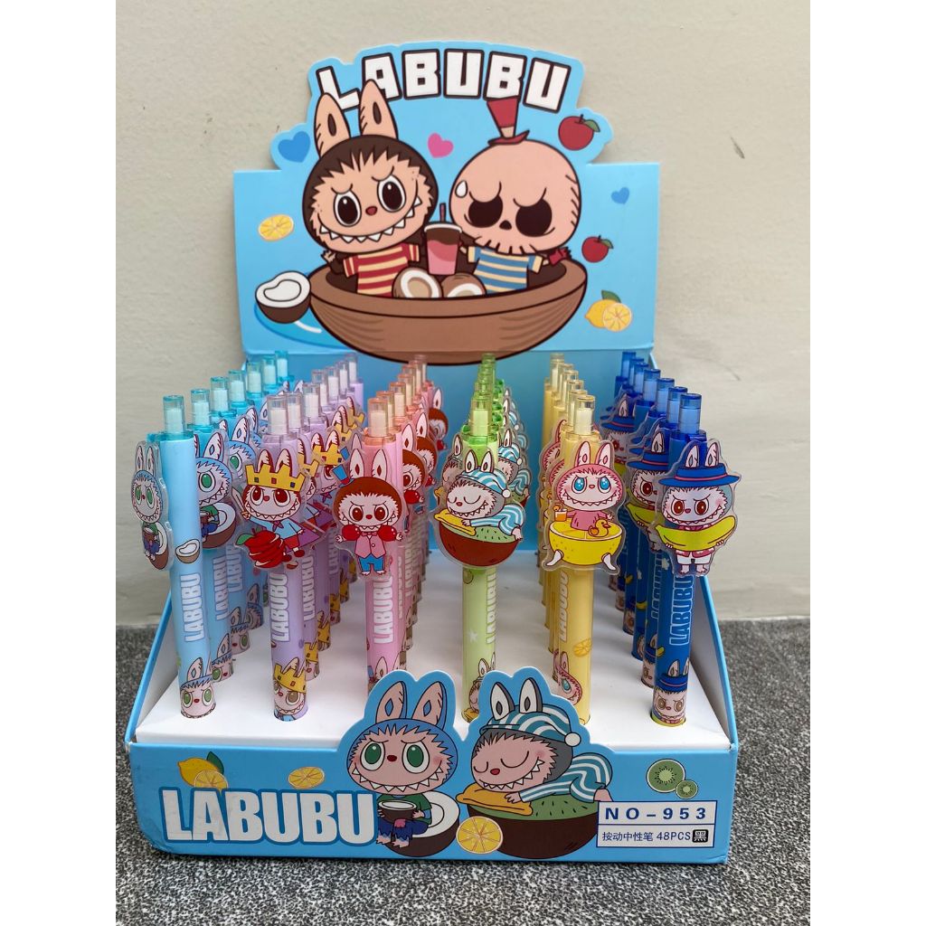 

PULPEN CETEK KARAKTER LABUBU (6 PCS)/pulpen karakter kartun