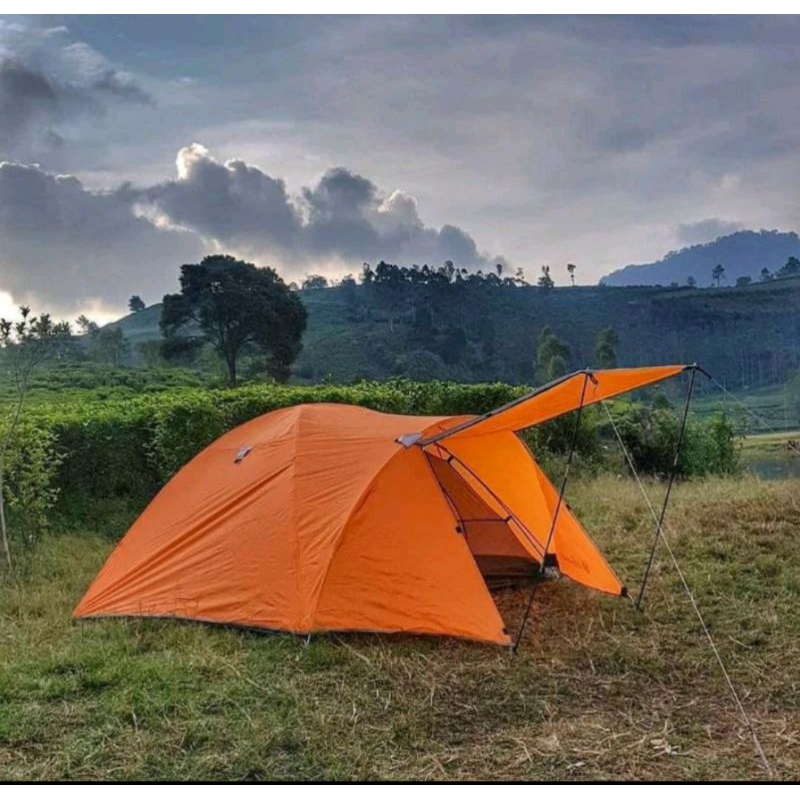 Tenda Camping Compass LWY 4P frame fiber / tenda kompas