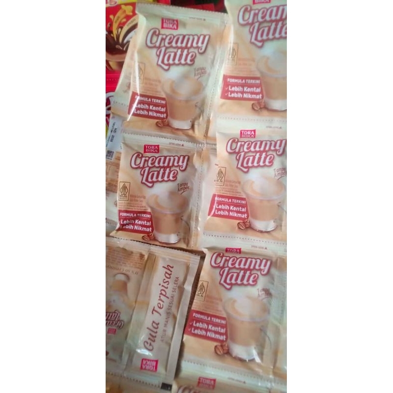 

10biji/1RENTENG creamy latte kemasan 25g