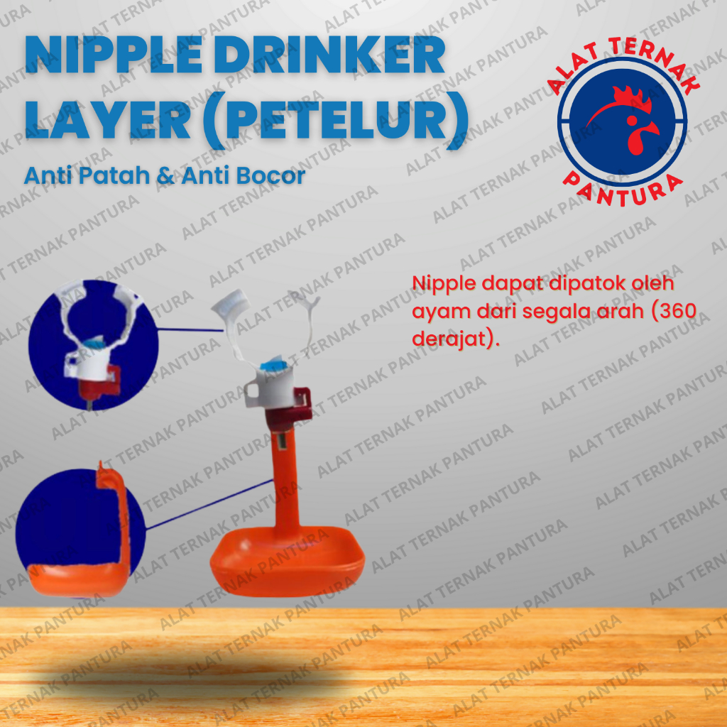 Nipple Drinker Layer Petelur 1 Set/Nipple/Nipel/Napel/Tempat Minum Ayam/Tempat Minum Otomatis - Alat