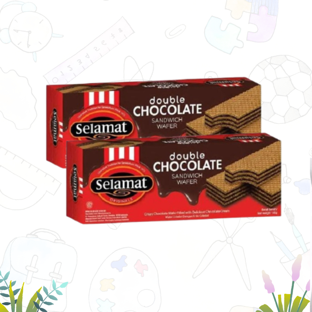 

Selamat Wafer Double Chocolate Sandwich Wafer 145gr