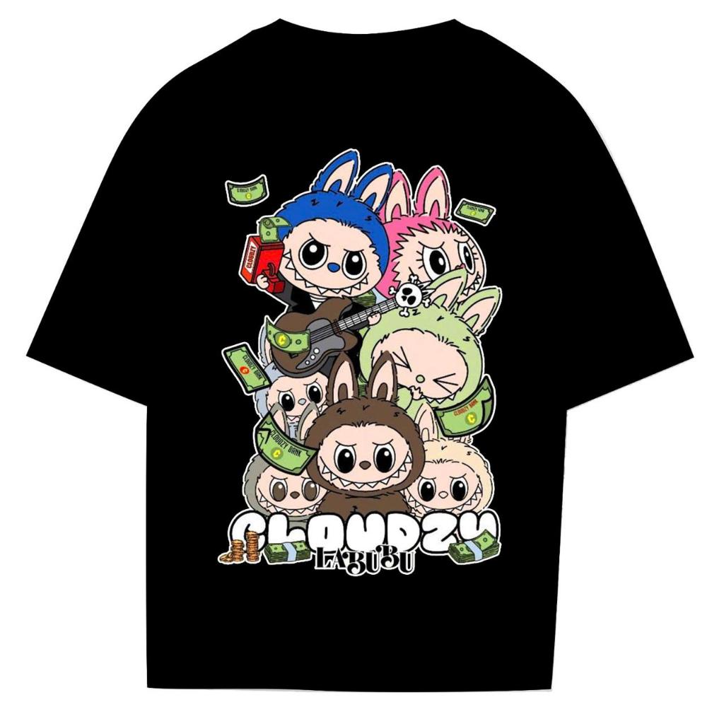 Baju kaos monster viral LABUBU / atasan labubu / boneka monster lucu