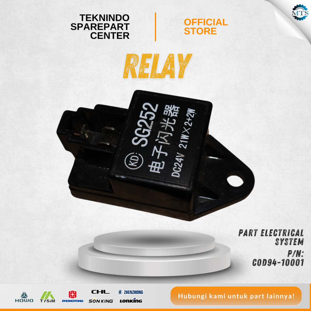 RELAY | C0D94-10001 | Type Model: SONKING-JAC-CPC30-XC32 | Spec: Part Electrical System