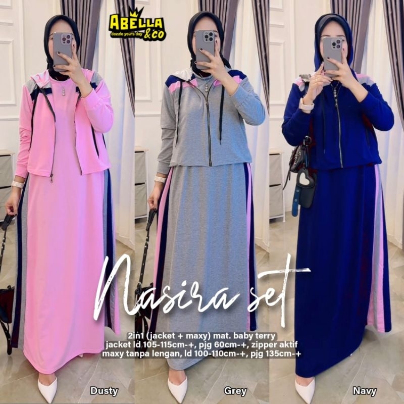 natalie hijab sporty olahraga pakaian olahraga wanita jaket olahraga wanita set ori disha setelan ol