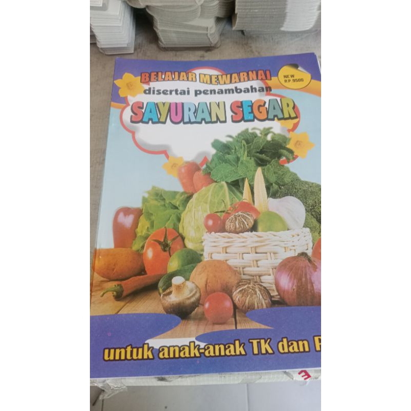 

buku Mewarnai seri sayuran segar
