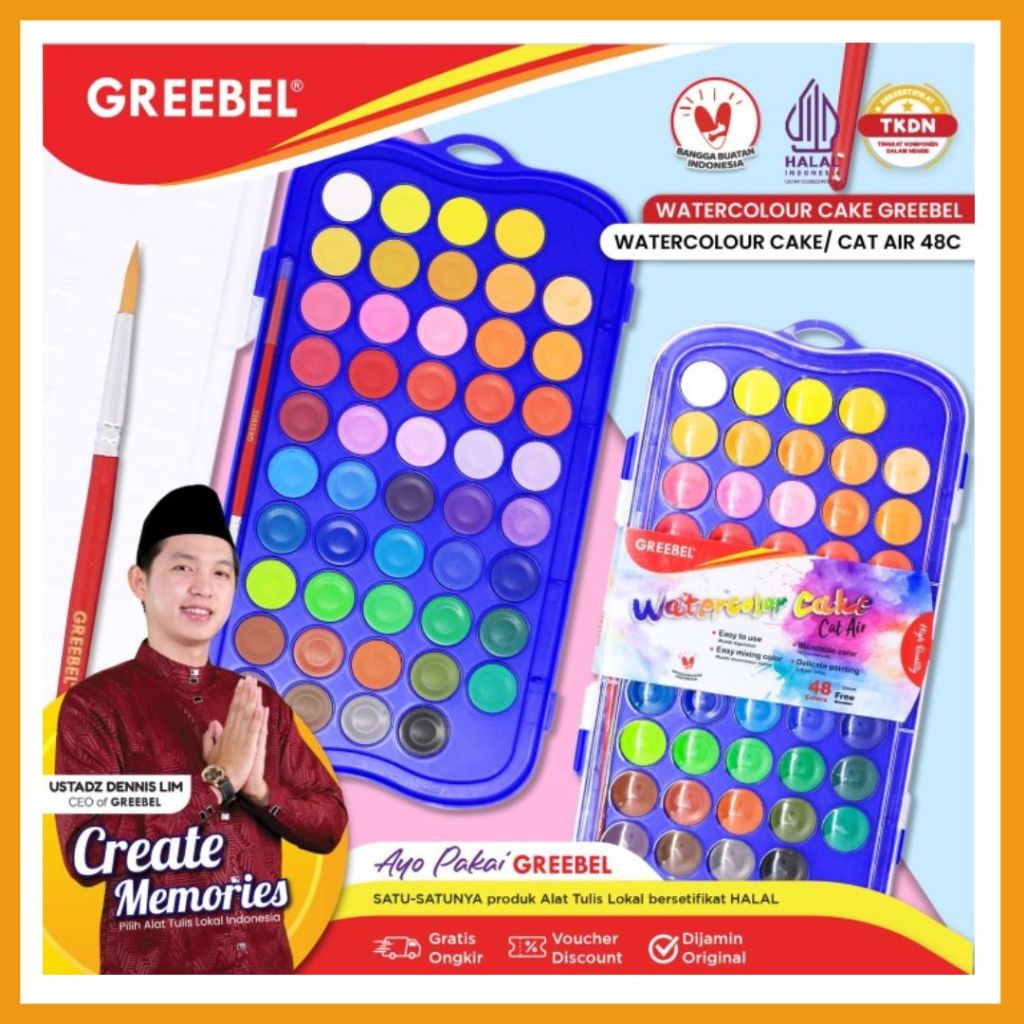 

Greebel Water Colour Cake 48W