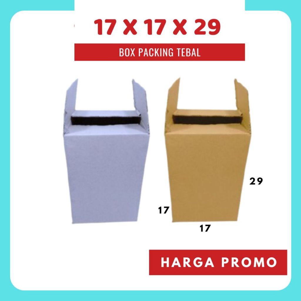 

Box 17x17x29 Kardus A1 Packing Karton Dus Kotak Kemasan Obat Mainan Olshop Souvenir Jamu Sparepart