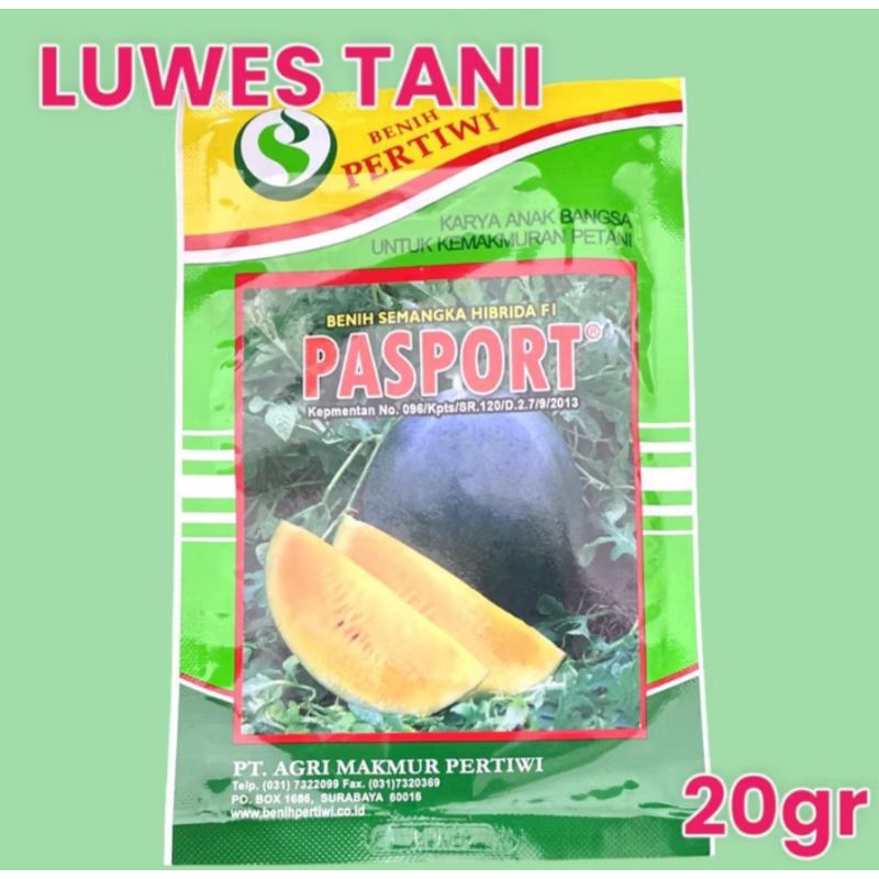 

Benuh semangka F1 PASPORT 20 gram 450 butir Pertiwi Pasport