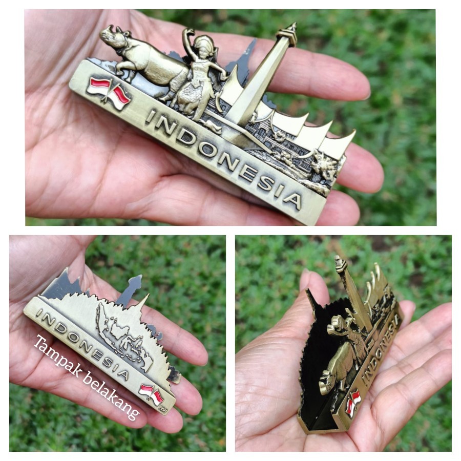 

Souvenir tempat kartu nama card holder Indonesia oleh oleh negara Indonesia
