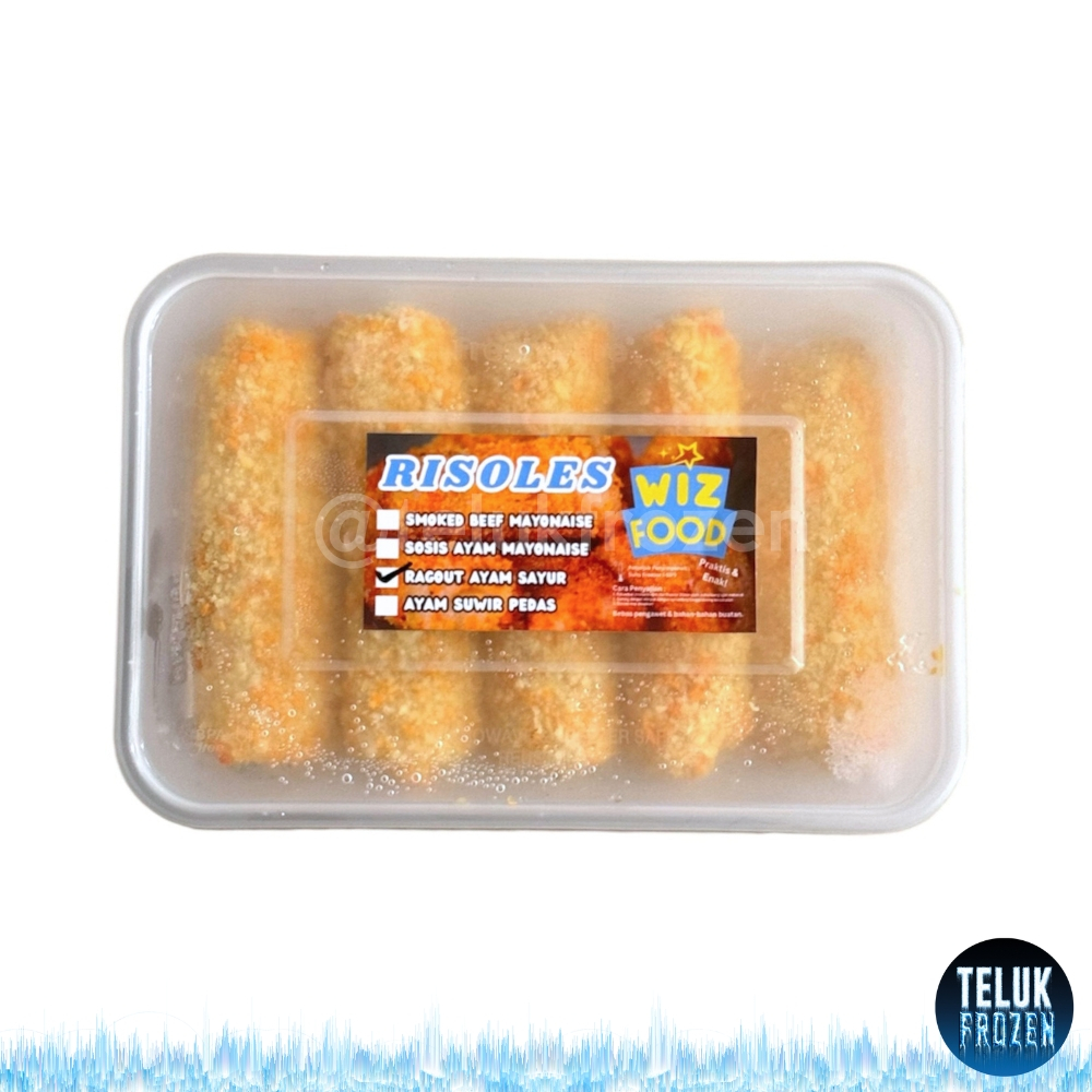 

Risoles Ragout Ayam Sayur isi 5 pcs Homemade Risol Rogut Chicken Snack Rougut Ragut Frozen Cemilan Beku Premium Enak Praktis Wiz Food