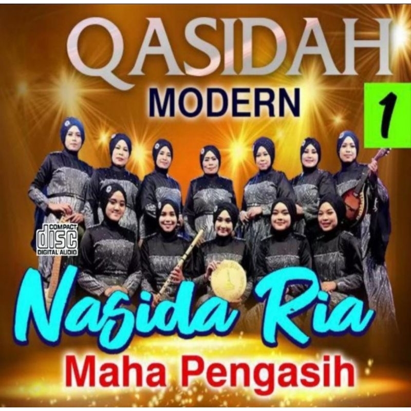 KASET CD ALBUM NASIDA RIA TERLARIS - LAGU QASIDAH MODERN - ALBUM RELIGI - LAGU RELIGI