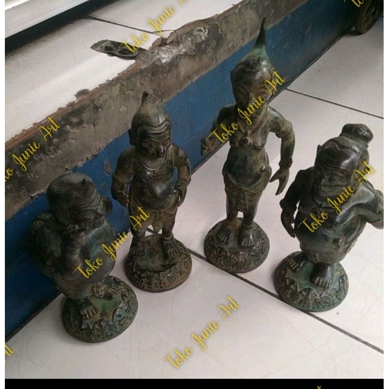 MINIATUR PATUNG PUNAKAWAN HITAM ANTIK