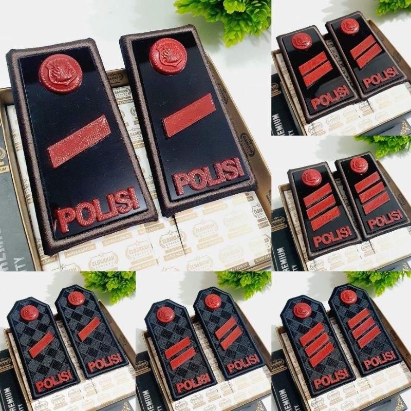 PANGKAT PDH BHARADA / BHARATU / BHARAKA LIS BORDIR AKRILIK PANGKAT TAMTAMA POLRI ATRIBUT POLISI PDH 