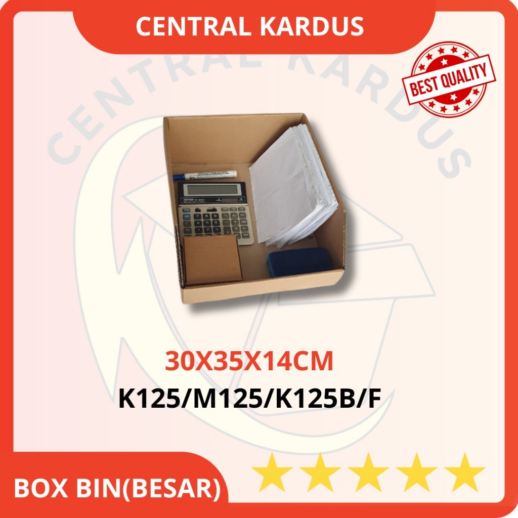 

Box File Kardus Dokumen Rak file Harga Paket ( 1pcs ) Uk 30X35X14CM Tempat File Dokumen Murah