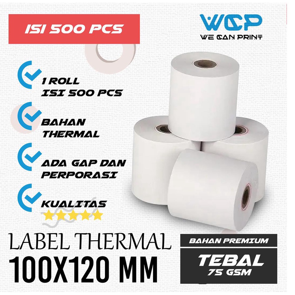 

KODE C58X Label Sticker Thermal 1mm x 12mm Resi Pengiriman Online 1x12 mm