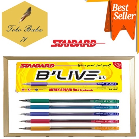 

KODE B12I PULPEN PEN PENA STANDARD BLive 3 12PCS