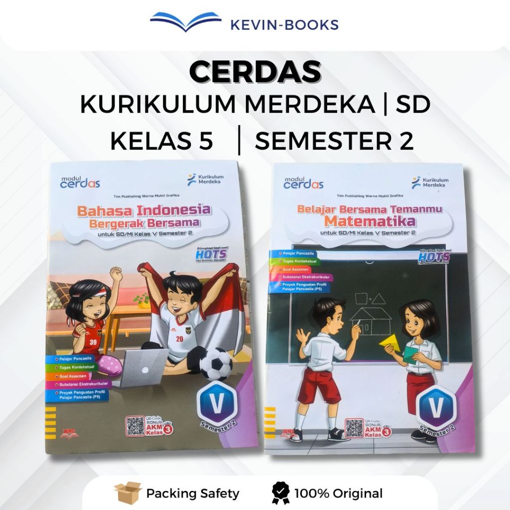 LKS CERDAS KURIKULUM MERDEKA KELAS 5 Semester 2 Bahasa Indonesia | Matematika | Bahasa Jawa