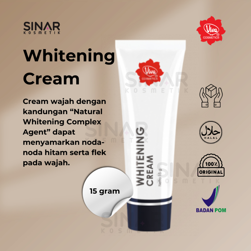 Viva whitening cream untuk menyamarkan bekas jerawat, BPOM