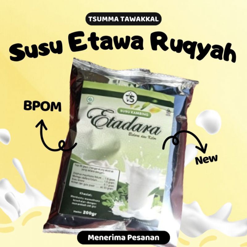 

[ SUSU ETAWA RUQYAH ETADARA ] Susu Kambing ETAWA Ruqyah | Susu Etawa+Daun Bidara+Kelor