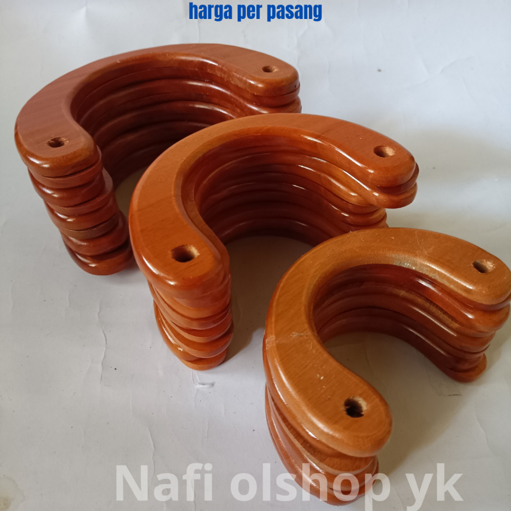 handle tas kayu | pegangan tas kayu | gagang tas dari kayu