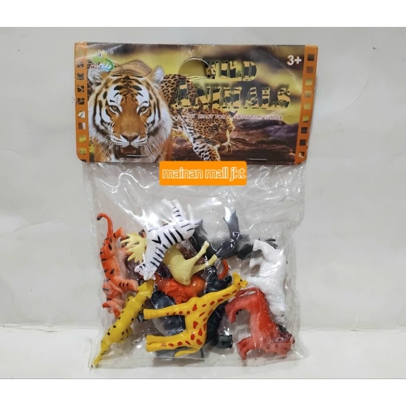 Mainan ikan laut hewan laut binatang laut mini paket - ikan laut karet - hewan safari - hewan darat 