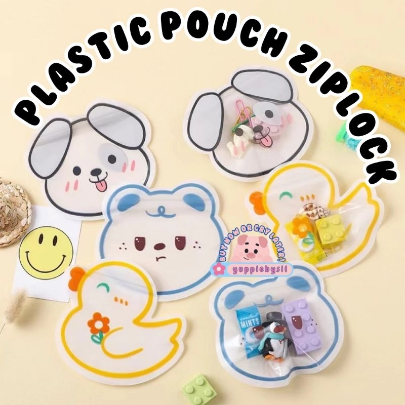 Pouch Ziplock Zipper Mini Animals•Pouch Lucu•Pouch Bebek Duck•Pouch Bear•Ziplock Bag Mini•Ziplock