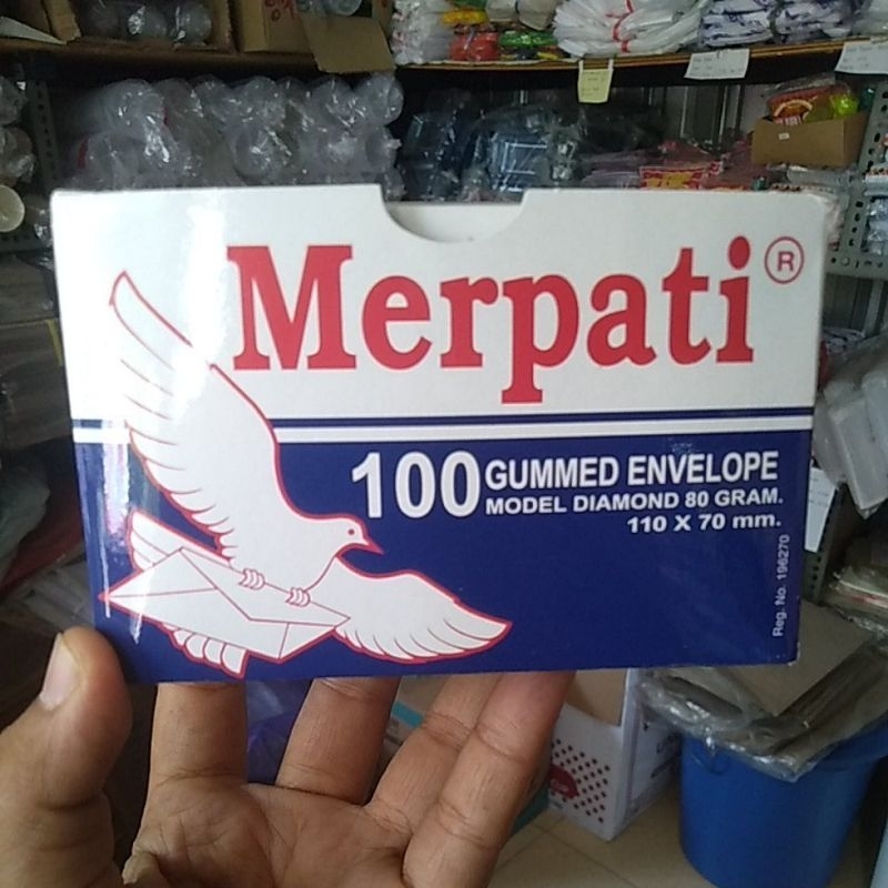 

Amplop Merpati isi 100pcs Size 110x70mm