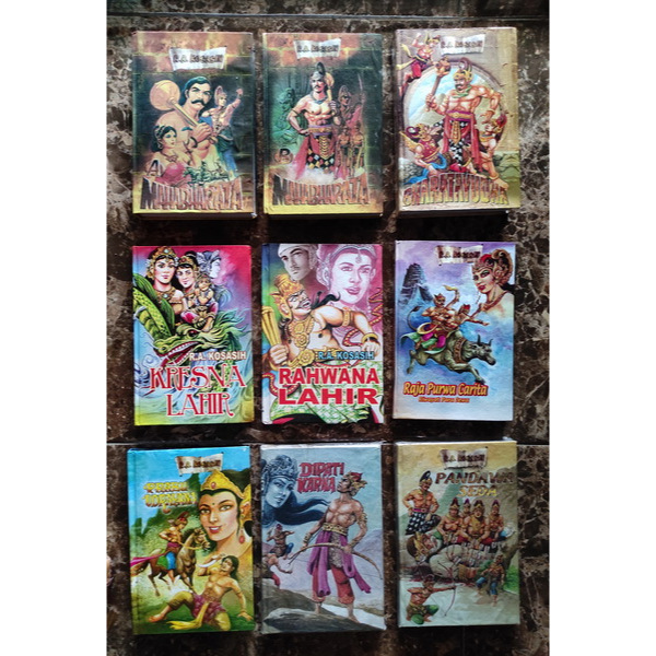 Komik Indonesia RA Kosasih - Mahabharata A B C, Kresna Lahir, Rahwana Lahir, Raja Purwa Charita, Pra