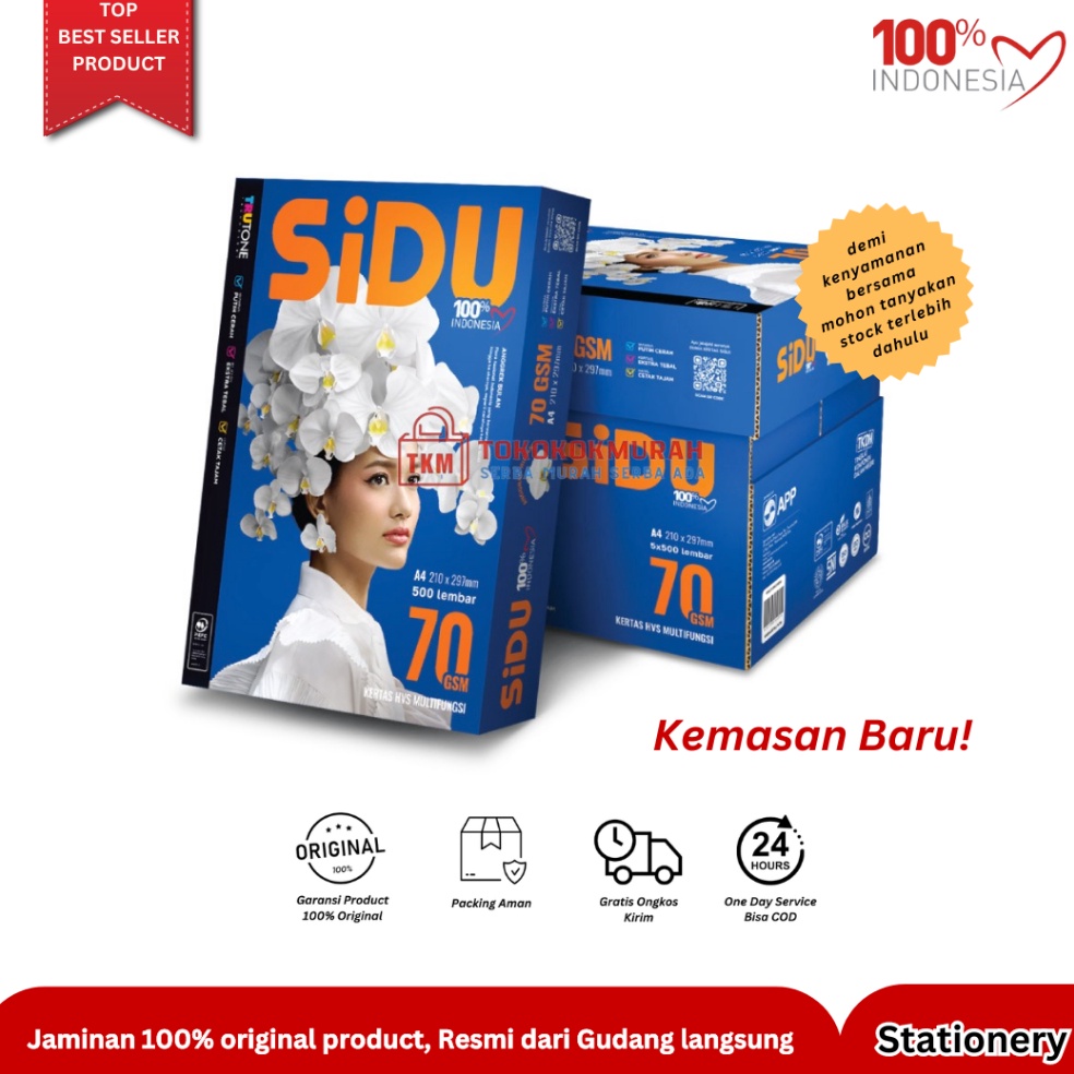

KODE S17Z KERTAS HVS Sidu A4 7 Gr Rim