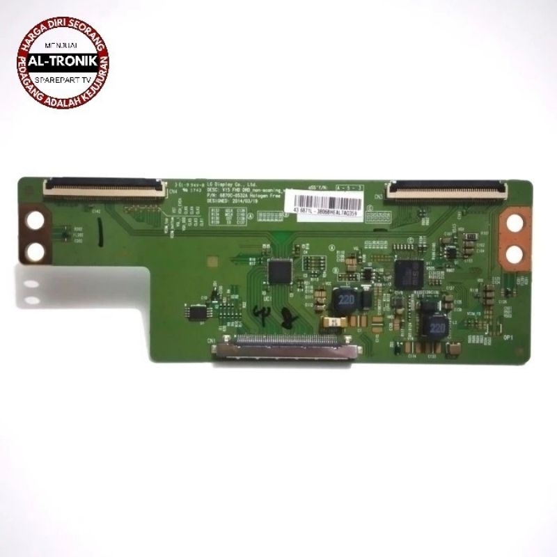 TCON BOARD TV LED POLYTRON 43 INCH MODEL PLD 43TV866 TICON T CON TIKON POLITRON PLD43TV866 43TV V15 
