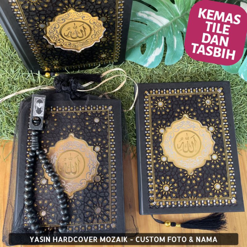 Buku Yasin Hardcover Mozaik - Free Tile & Tasbih