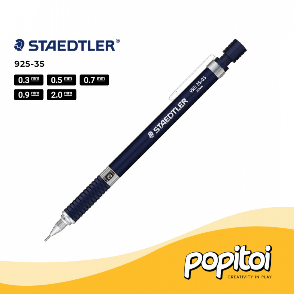 Staedtler 925-35 Drafting Mechanical Pencil 0.3 0.5 0.7 0.9 2.0 mm Pensil Mekanik Cetek