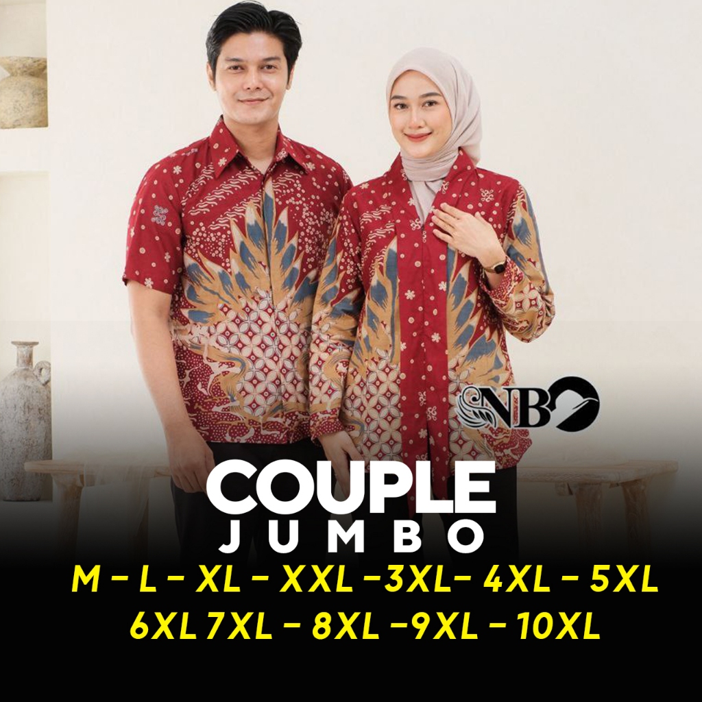 COUPLE BATIK JUMBO - BATIK JUMBO - BATIK COUPLE - BATIK COUPLE MODERN - BATIK COUPLE PASANGAN - BATI