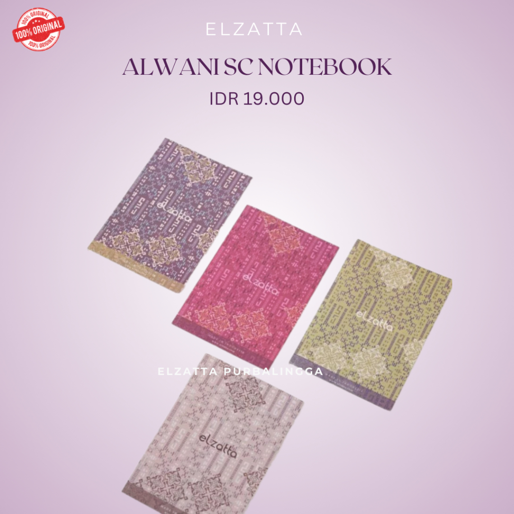 

Elzatta Alwani SC Notebook Buku Tulis Kertas Bahan Karton Tebal Standar Elzatta