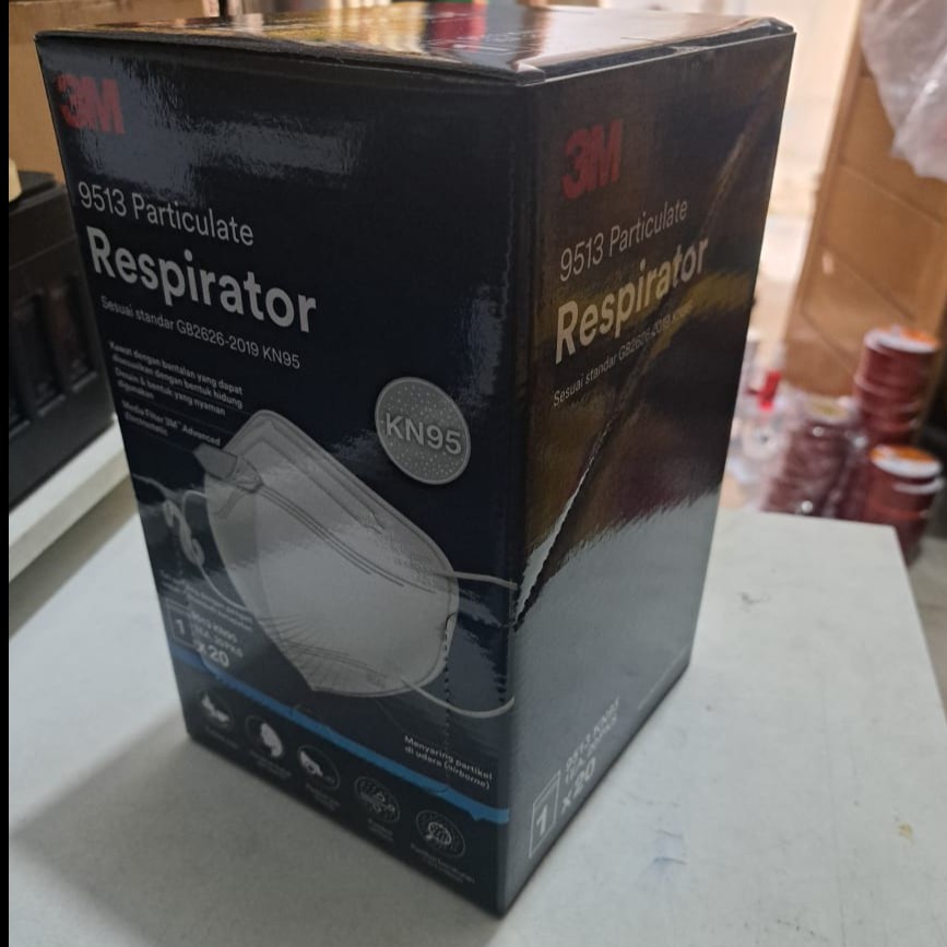 Masker Earloop 3 M  Masker Kesehatan Anti Debu-Masker Anti Bakteri