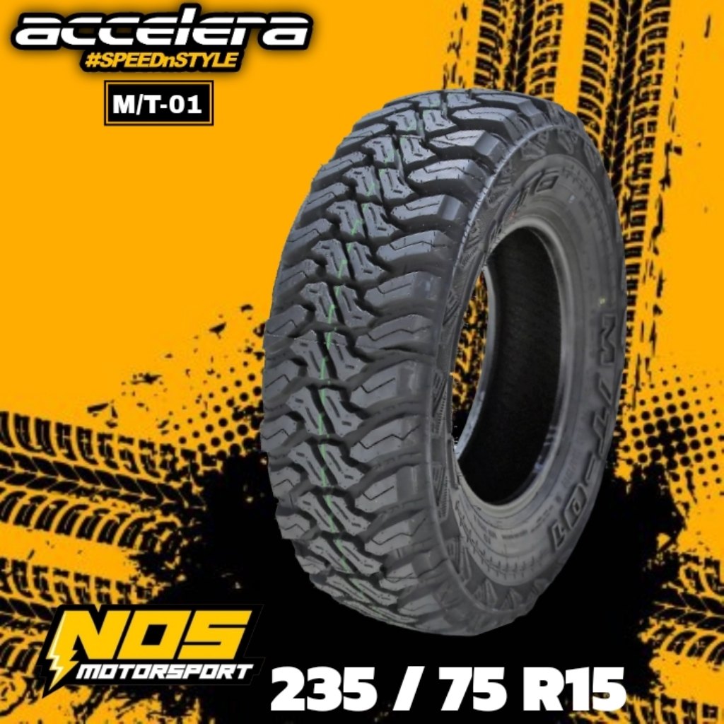 BAN MOBIL 235 75 R15 ACCELERA M/T-01 BAN TUBLES RING 15 235/75 | BAN MOBIL OFFROAD