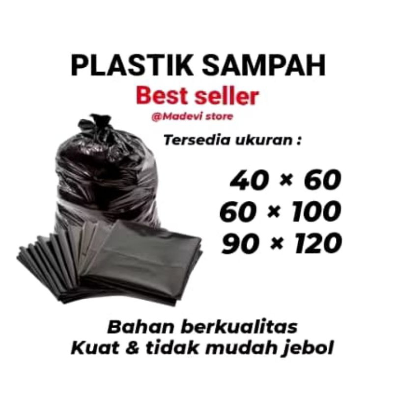 Plastik Sampah Hitam - Kantong Plastik Sampah Hitam